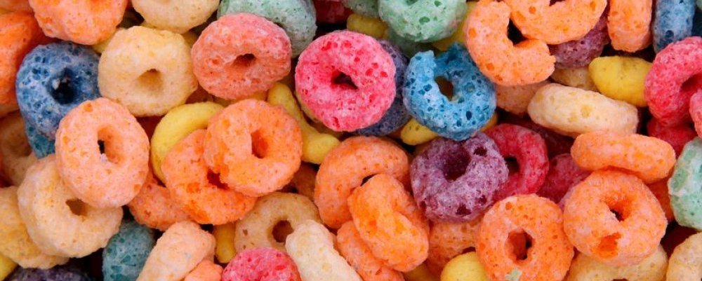 Cerealien in verschiedenen Farben