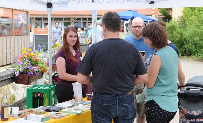 Infostand auf dem Talhof